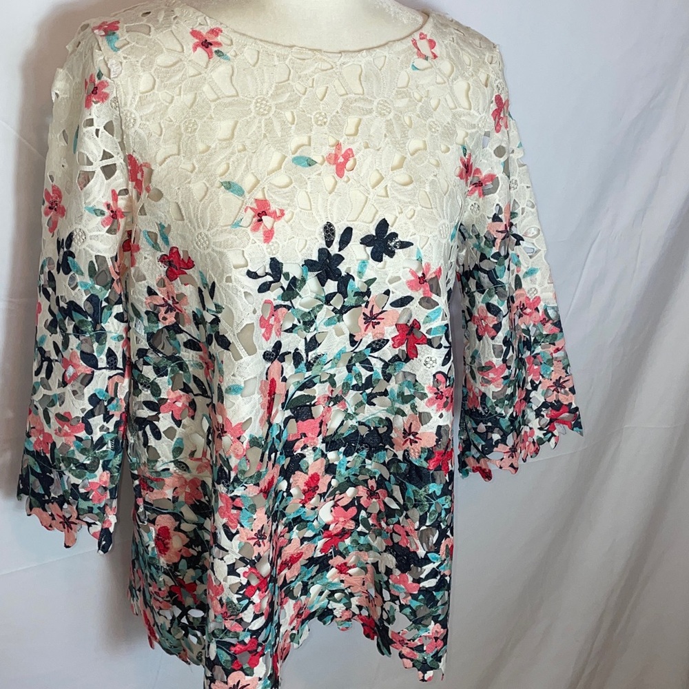 Charter Club Floral, Lace Top
